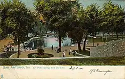 1907 Postcard, San Pedro Springs Park and Lake