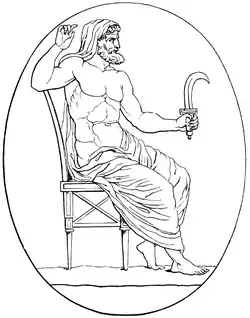 Image 83Greek God Kronos/Saturnus with sickle (from List of mythological objects)