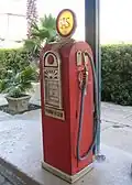 Antique gasoline pump from Savannah, Georgia.