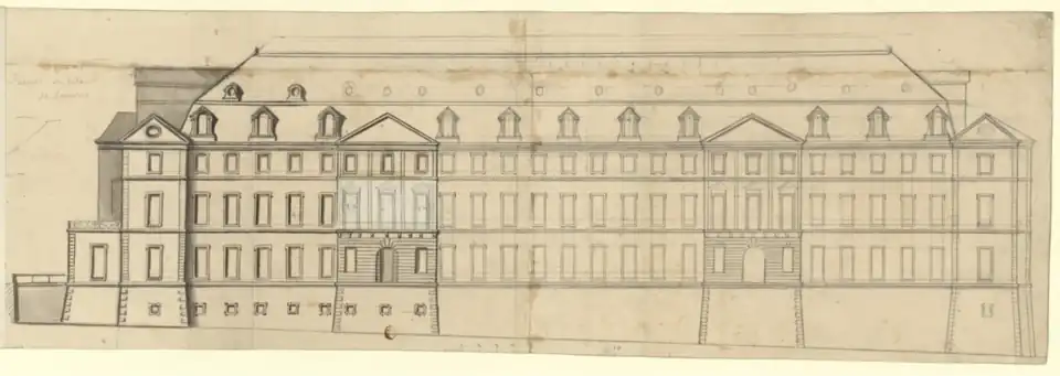 The palace by Robert de Cotte around 1729