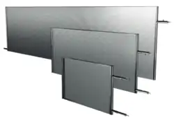 Three types of microchannel heat exchangers.