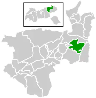 Location within Kufstein district