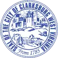 Official seal of Clarksburg, West Virginia