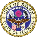 Official seal of Dixon, Illinois
