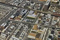 Aerial view of the area