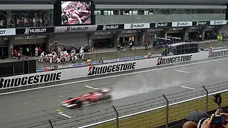 View from the main grandstand