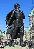 Ernest Wise Keyser's Sir Galahad at Parliament Hill, Ottawa, Ontario, which honors the bravery of Henry Albert Harper