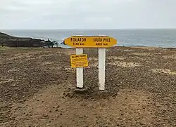 The AA signpost at Slope Point