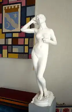 Snöklockan, original in plaster cast from 1881 in the Town hall of Ronneby.