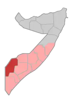 Location in Somalia