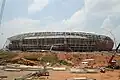 Construction work in progress at Soccer City in December 2008