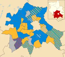 Overall composition of the council following the 2010 election