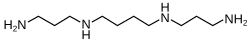Skeletal formula of spermine