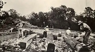 Image 23Men working in the mahogany industry, around 1930. (from History of Belize)