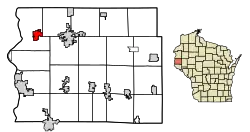 Location of Somerset in St. Croix County, Wisconsin