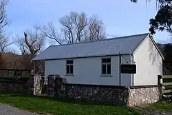 A small church in a rural setting