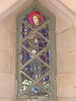 St Sebastian stained glass