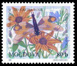 Adult on a 1997 Moldova postage stamp
