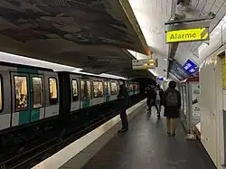 Line 9 platform station in 2019