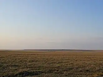 The Kazakh Steppe in the early spring.