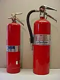 Two Super-K (potassium chloride) extinguishers