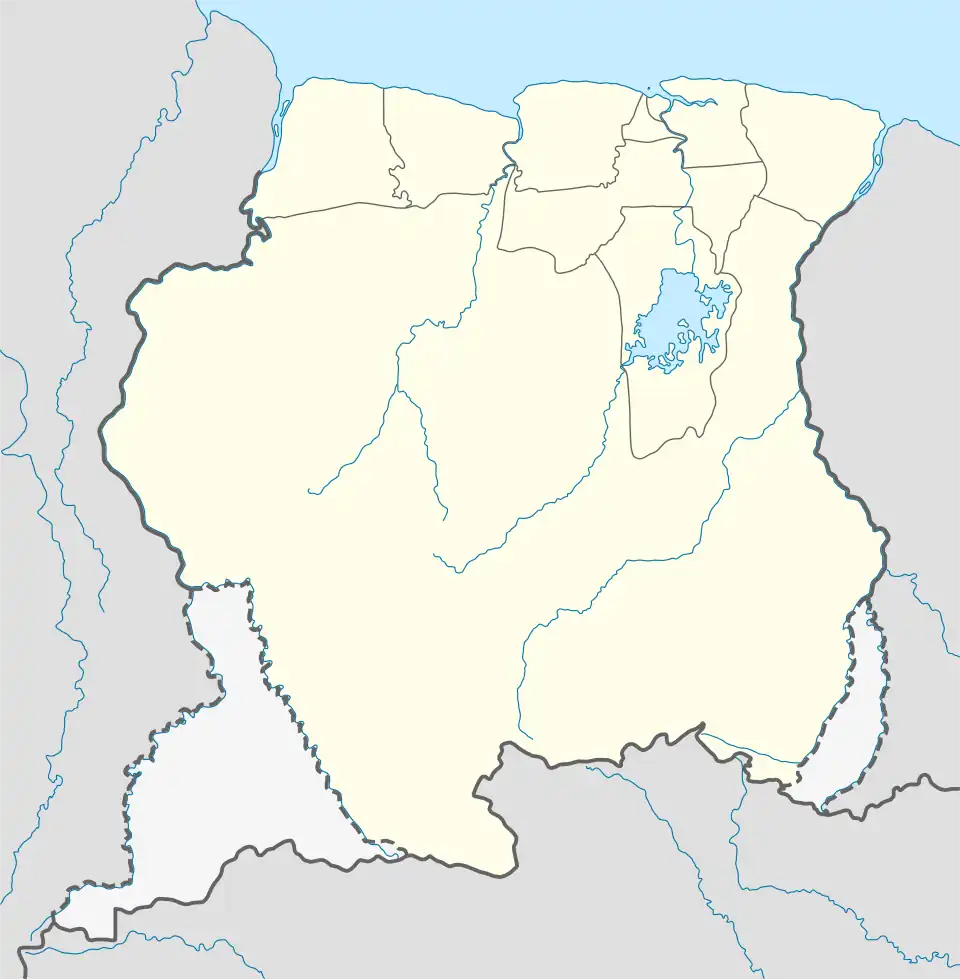 Approximate location where Tiriyó is spoken