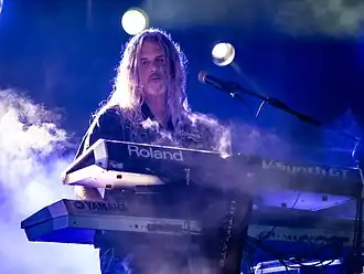 Pinnella performing with Symphony X in 2024