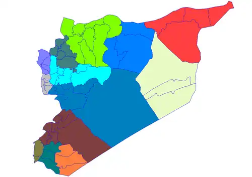 Districts of Syria