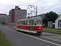Historical T1 tram in Ostrava