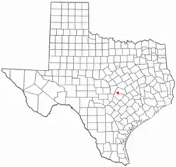 Location of Leander, Texas