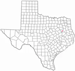 Location of Palestine, Texas