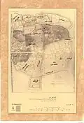 Tabriz map drawn in 1827.