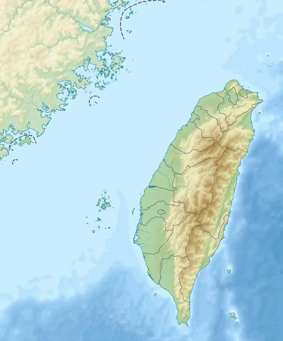Map showing the mouth of Wu River