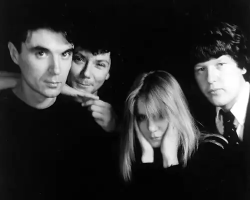 Talking Heads c. 1980. Left to right: David Byrne, Jerry Harrison, Tina Weymouth, Chris Frantz.