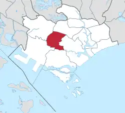 Location of Tanglin in Central Region