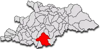 Location in Maramureș County