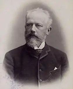 Cabinet card portrait of Tchaikovsky