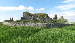 Photo of the ruins of a stone church