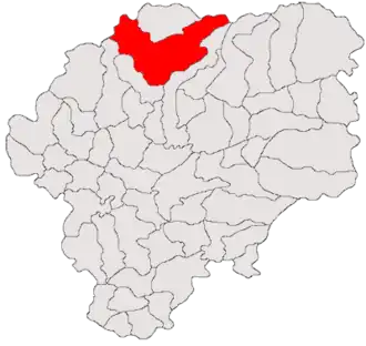 Location in Bistrița-Năsăud County