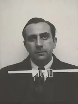Los Alamos identity badge photo for Edward Teller