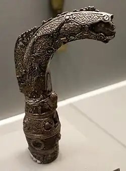 Cozier fragment of unknown provenance, c. 1110. Although now almost completely lost it would have been one of the finest examples.