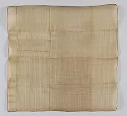 19th century cotton and piña textile in the Cooper Hewitt, Smithsonian Design Museum