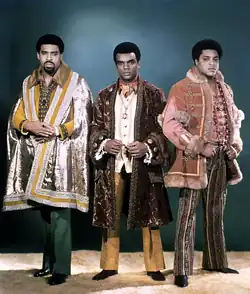 The Isley Brothers in 1969 From left to right: Rudolph, Ronald and O'Kelly Isley