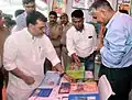 The Minister of State for Human Resource Development, Shri Upendra Kushwaha visiting an exhibition, at the 56th NCERT foundation day celebrations, in New Delhi on 1 September 2016.