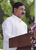 The Minister of State for Railways, Shri Bharatsinh Solanki addressing at the 57th Railway Week National Function-2012, in New Delhi on April 16, 2012.jpg
