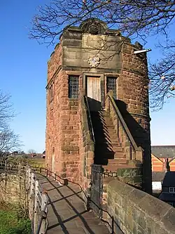 The Phoenix Tower, from which King Charles is said to have watched the defeat of his forces at the Battle of Rowton Heath.