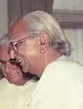 The President of India, Dr. Shankar Dayal Sharma meeting with Shri Bhajan Lal, Chief Minister of Haryana at Rashtrapati Bhavan in New Delhi on April 02, 1994 (cropped).jpg