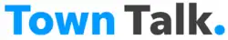 Simple text reading "Town Talk."; "Town" and the period are in bright blue while "Talk" is in dark gray