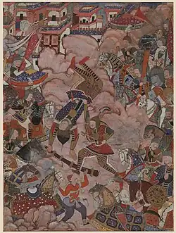 Image 77The battle of Mazandaran at Mazandaran province, unknown author (from Wikipedia:Featured pictures/Artwork/Others)
