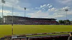 The main grandstand at the Stadium prior to Penrith Panthers vs North Queensland Cowboys in 2021
